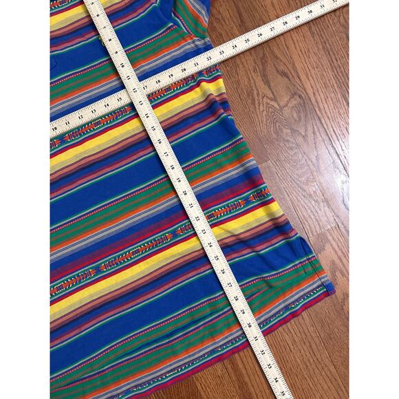 VTG Polo Ralph Lauren Southwest Aztec Men's Colorful Polo Shirt Size Large- EUC - Picture 5 of 5